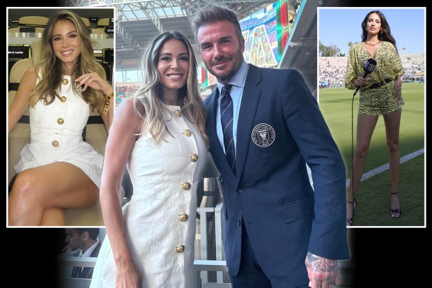 B体育首页-场外靓丽风景线😍世俱杯女主持秀美腿，卡里乌斯妻子依旧动人